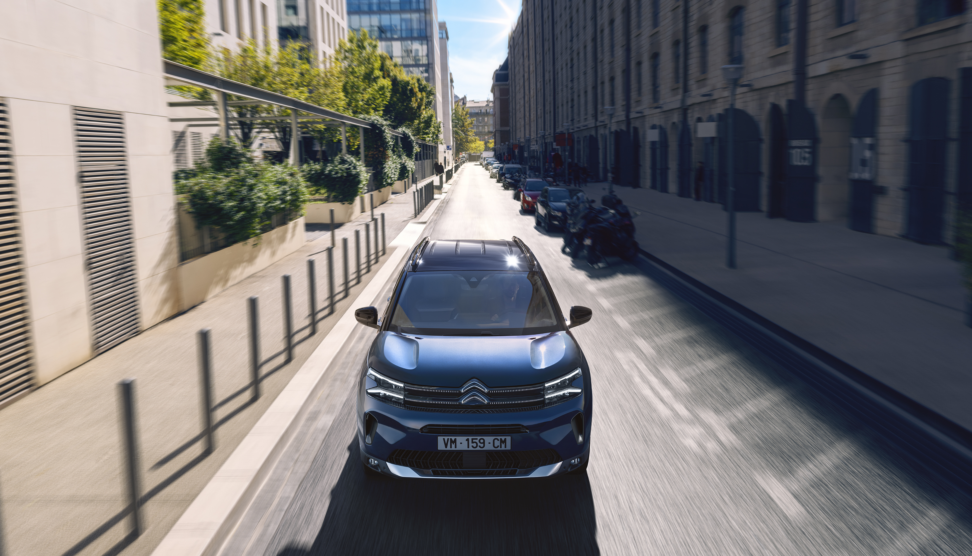 C5 Aircross on the road